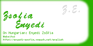 zsofia enyedi business card